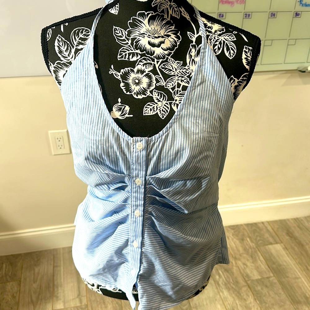 Blue halter